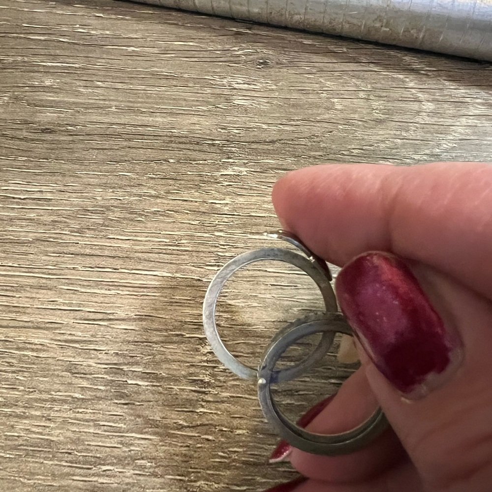 Just in- vintage three in one sterling silver ring - Picture 4 of 12